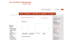 Desktop Screenshot of fulcrum-books.com