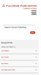 Mobile Screenshot of fulcrum-books.com
